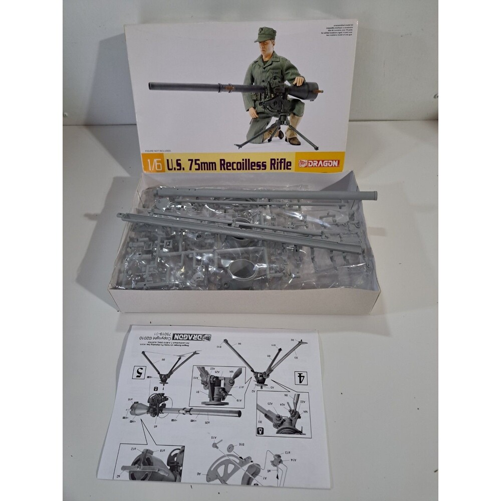 NOB Dragon 75019 1:6 Scale U.S. 75mm Recoilless Rifle Model Kit